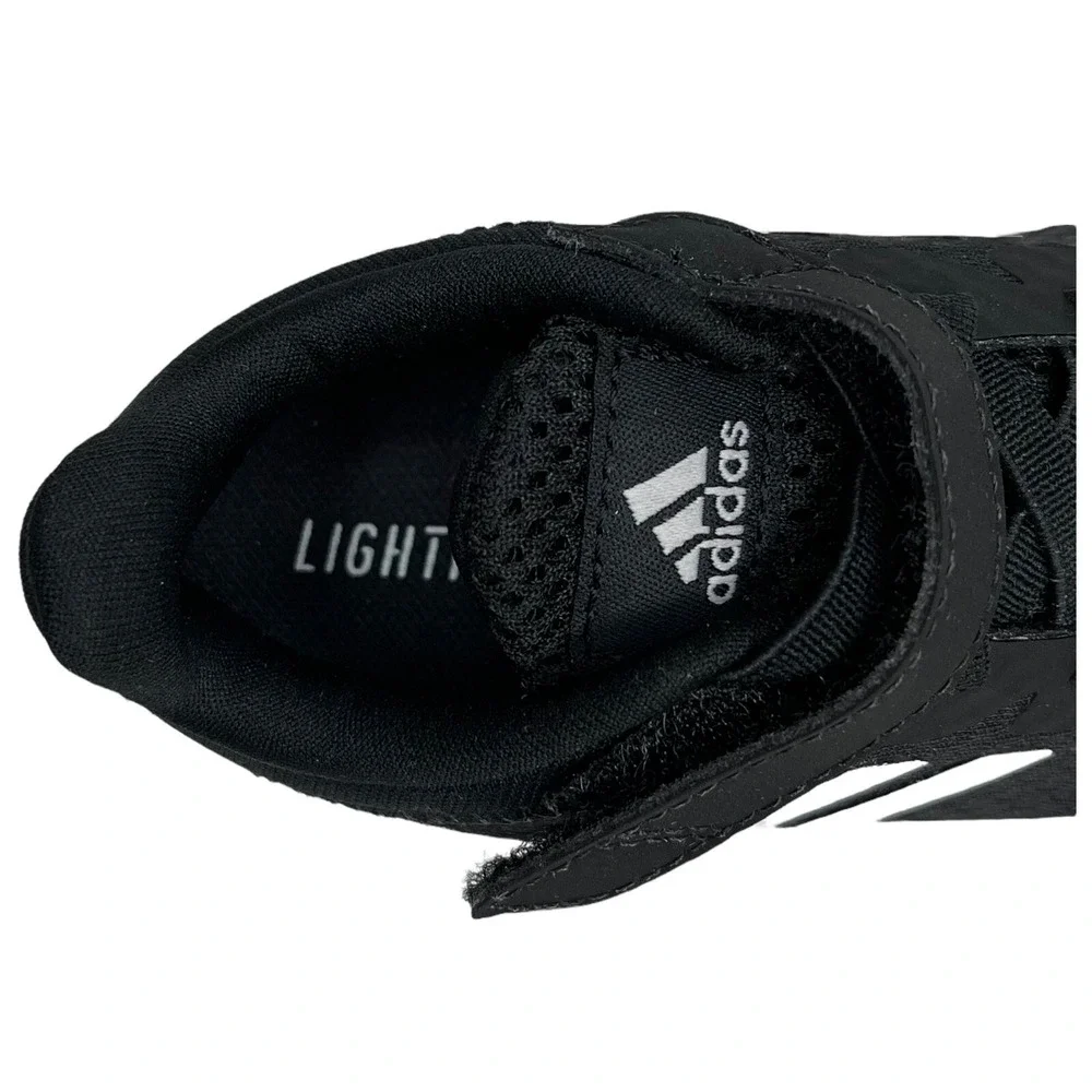 Adidas Baby Boys Slip-on‎ Sneakers Size 6 Black-White Athletic Shoes Lightweight